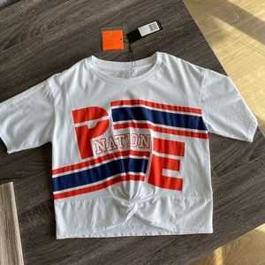 PE NATION BENCHER TEE - WHITE